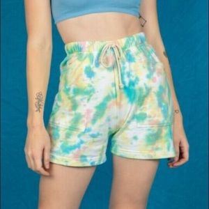 Big Bud Press Sweatshorts in Easter Egg Tie Dye